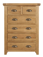 Wexford Oak 4 plus 2 Chest of Drawers