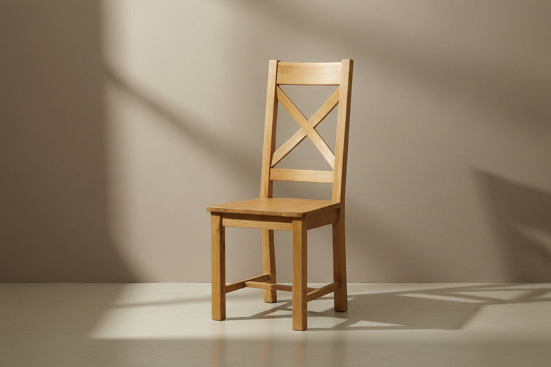 Wexford Oak Cross Back Chair