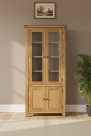 Wexford Oak Glazed Display Cabinet