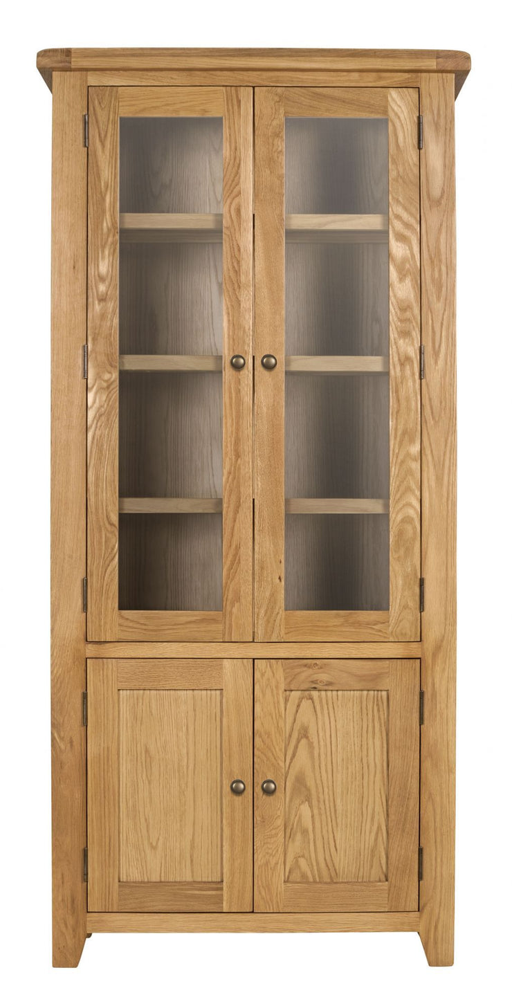 Wexford Oak Glazed Display Cabinet
