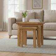 Wexford Oak Nest of 2 Tables