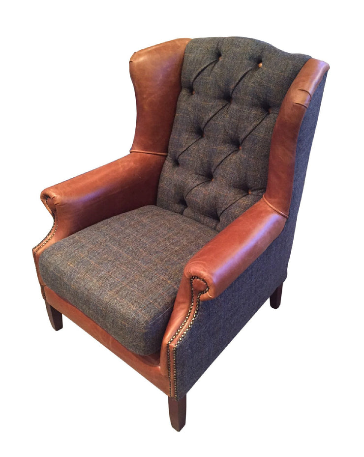 Wing Armchair - Moreland Harris Tweed - FOR BEST PRICES VISIT US – A ...