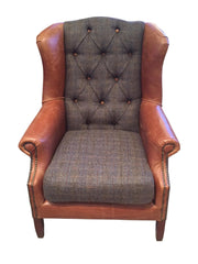 Wing Armchair - Moreland Harris Tweed - FOR BEST PRICES VISIT US