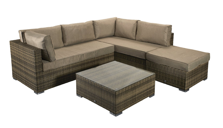 Savannah Corner Sofa Set - Brown